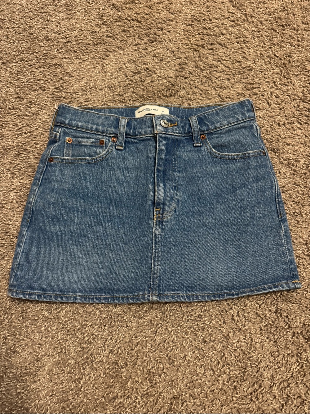 Abercrombie & Fitch Blue Denim Mini Skirt